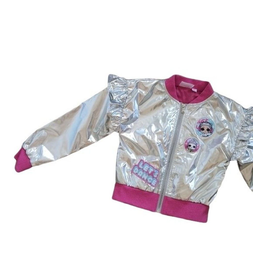 L.O.L. Surprise! Silver Bomber Jacket NWT - Picture 4 of 6